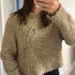 American Eagle Outfitters Taupe Crew Neck Sweater